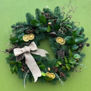 Premium Handmade Door Wreath - Natural